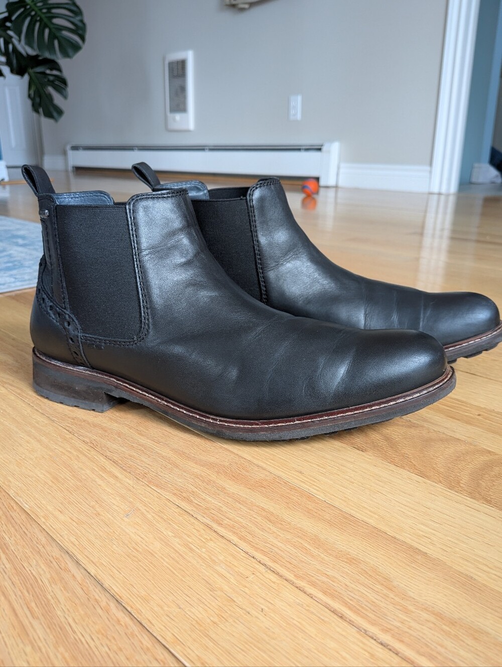 Josef Seibel Jasper Black Leather TopDryTEX Chelsea Waterproof Boots Size 44 US